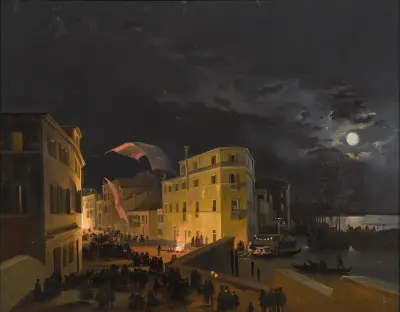 Fest in Venedig von Ippolito Caffi