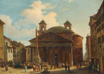 Rom, Pantheon von Ippolito Caffi