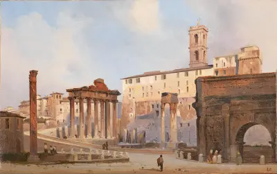 Das Römische Forum von Ippolito Caffi