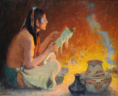 The Quiver Maker av Eanger Irving Couse