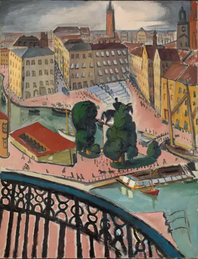 Karl Johans Torg, Stockholm von Isaac Grünewald