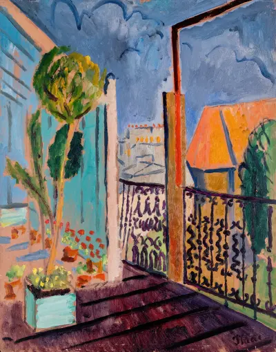 View from the Studio Window von Isaac Grünewald