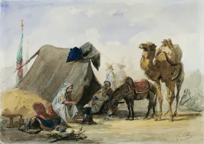 An Arab Encampment av Isidore Pils