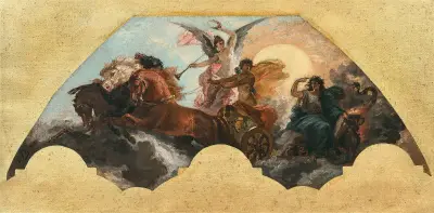 Le triomphe d’Apollon, projet pour le décor de l’opéra Garnier av Isidore Pils