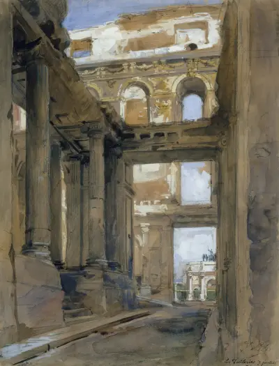 Ruins of the Tuileries Palace av Isidore Pils