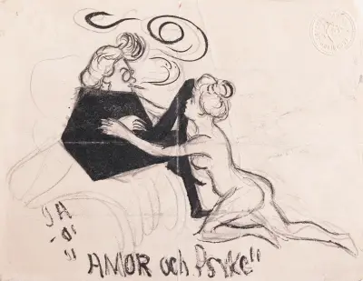 Eros and Psyche, Ivar Arosenius