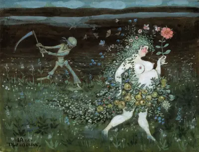Life and Death von Ivar Arosenius
