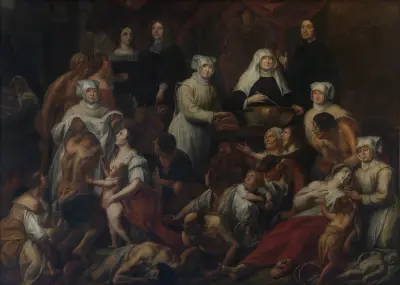 Zakonnica w szpitalu w Antwerpii, Jacob Jordaens