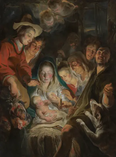 Hołd pasterzy, 1616, Jacob Jordaens