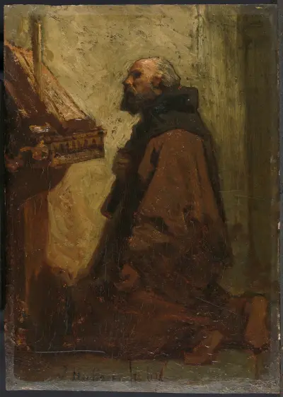 Modlící se mnich (Mnich při pobožnosti), Jacob Maris