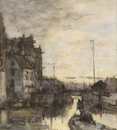 Městské zákoutí za večera, Jacob Maris