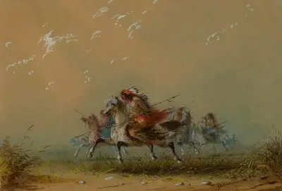 Indians on the War Path av Alfred Jacob Miller