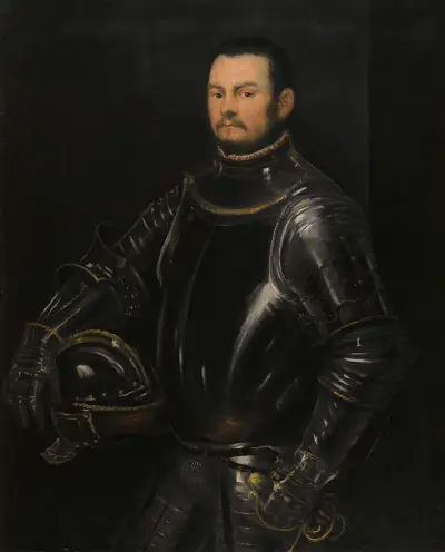Portrait Of A Young Bearded Man von Jacopo Tintoretto