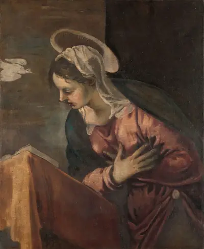 Virgin from the Annunciation to the Virgin von Jacopo Tintoretto