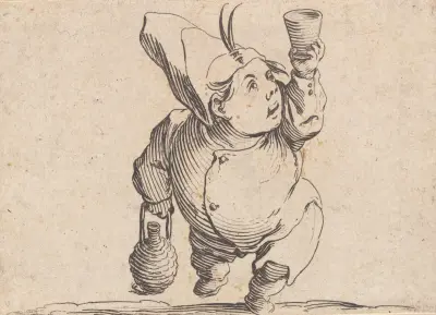 Le beveur vu de face av Jacques Callot