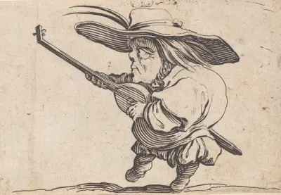Le joeuer de luth av Jacques Callot