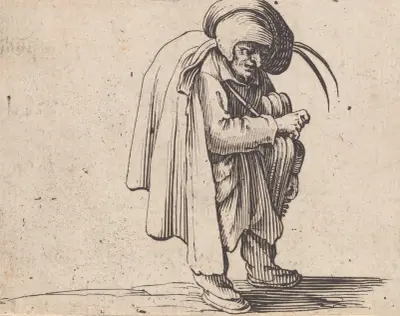 Le jouer de vielle av Jacques Callot