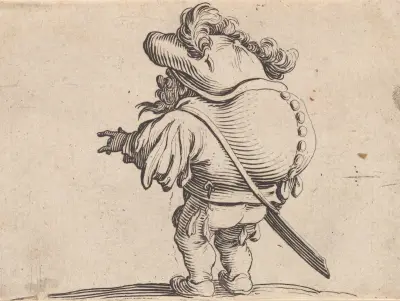 L’homme au gros dos orné d’une rangée de boutons av Jacques Callot