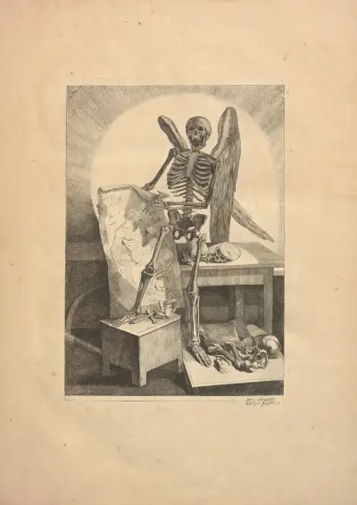 Nouveau recueil d’ostéologie et de myologie; dessiné d’après nature Pl.01 von Jacques Gamelin