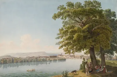 Basel, von Norden av Johann Jakob Biedermann