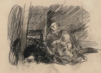 Mother and Child av Jakob Smits
