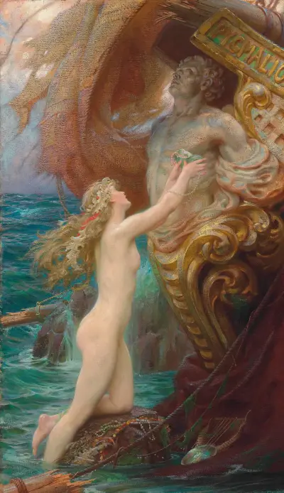 A Deep Sea Idyll von Herbert James Draper