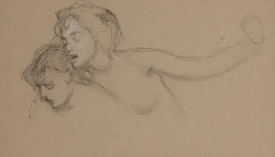 Female nude study for ‘The Lament for Icarus’. – Nr. 2 von Herbert James Draper