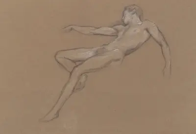 First sketch for ‘Icarus’ von Herbert James Draper