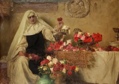 For Saint Dorothea’s Day 1899 von Herbert James Draper