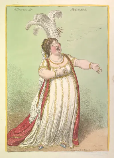A Bravura air mandane, 1801 – nr 1 av James Gillray