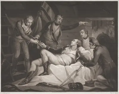 Death of Captain Alexander Hood, James Northcote