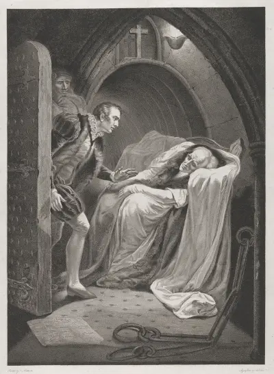 King Henry VI, Part I; Act II, Scene V, A Room in the Tower (The Death of Mortimer), James Northcote