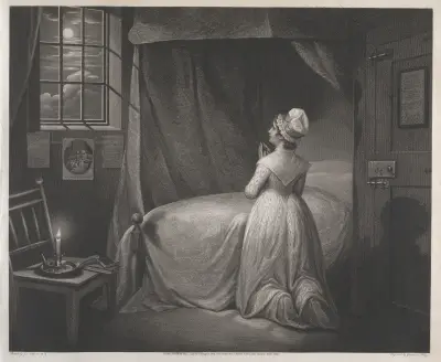 The Modest Girl in her Bed Chamber, James Northcote