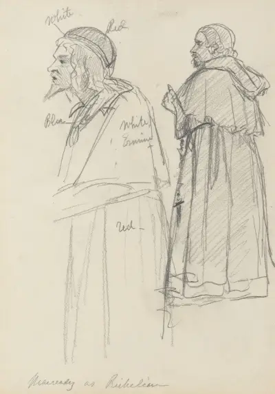 Macready as Richelieu, 1850 – nr 1 av James Sant