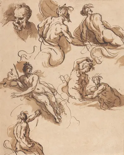 Arkusz klasycznych studiów figur, Sir James Thornhill