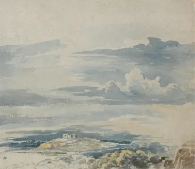 Landscape with a Castle on a Hill av James Ward