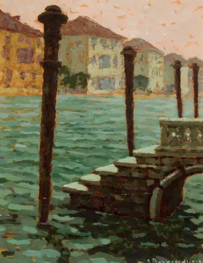 An der Canalazzo in Venedig von Jan Bohuszewicz