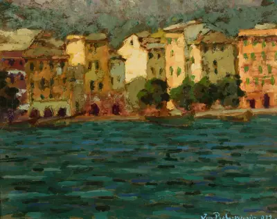 Hafen im Sonnenschein von Jan Bohuszewicz