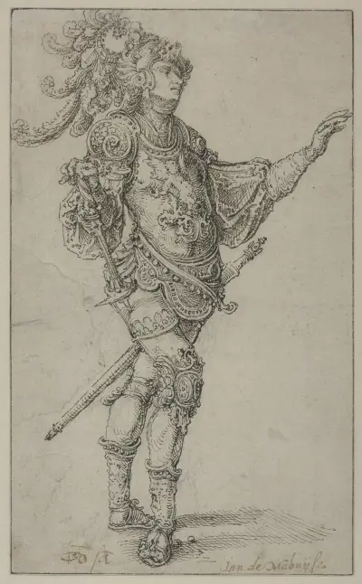 Standing warrior von Jan Gossaert