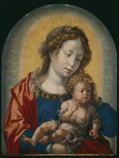 Virgin and Child von Jan Gossaert