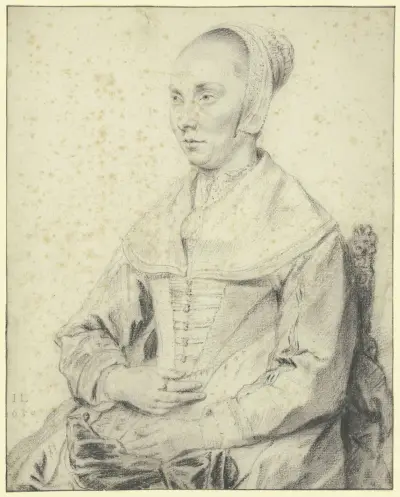 Portret damy siedzącej w fotelu, zwróconej w lewo, Jan Lievens