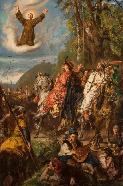 Bohdan Khmelnytsky with Tugay Bey at Lviv av Jan Matejko
