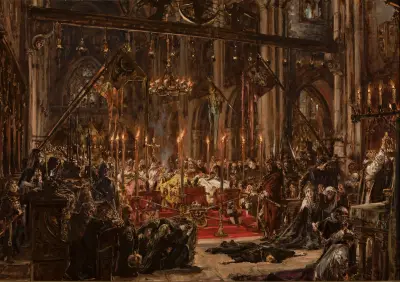 Defeat at Legnica, from the series “History of Civilization in Poland” av Jan Matejko