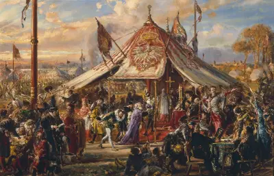Potęga Rzeczypospolitej u zenitu, z cyklu „Dzieje cywilizacji w Polsce”, Jan Matejko