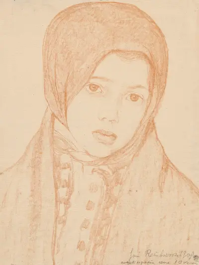 Bust of a mountaineer girl von Jan Rembowski