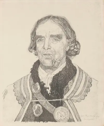 Mountaineer with a pipe von Jan Rembowski