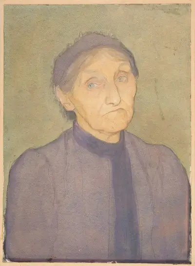 Portrait of the artist’s mother von Jan Rembowski