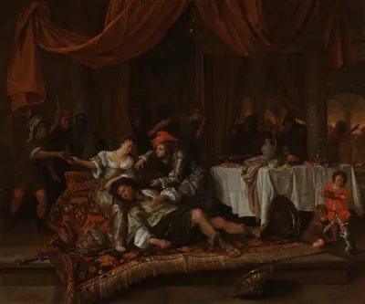 Samson and Delilah av Jan Steen