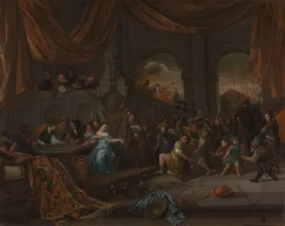 Samson Offended by the Philistines – nr 2 av Jan Steen