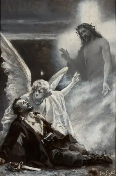 Allegorical scene – Insurgent’s death av Jan Styka